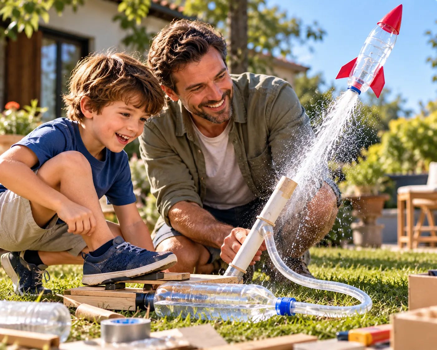 Family building a creative project